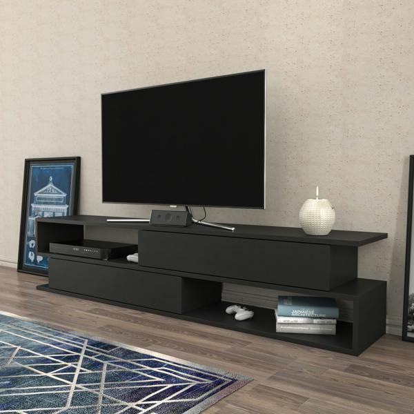 Decorotika Cortez Modern Tv Stand Tv Unit TV Cabinet for Tv's up to 72"