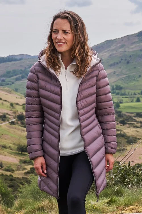 Mountain Warehouse Womens/Ladies Florence Long Padded Jacket - Rose