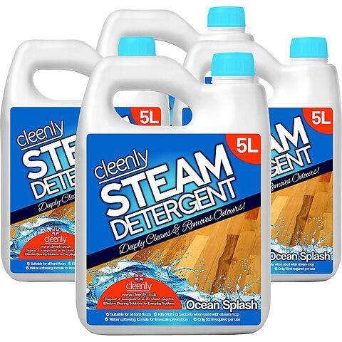 Cleenly Pet Steam Detergent for Steam Mops (20 litres) Ocean Splash Designed for Homes with Pets
