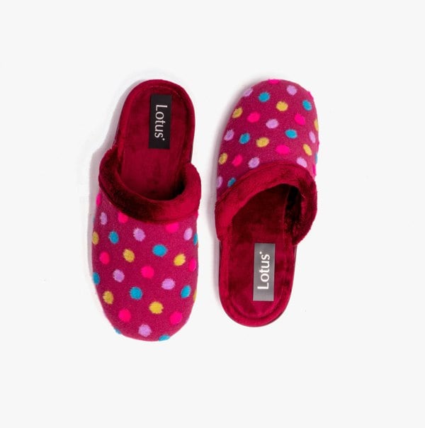 Lotus BERLIE Womens Slippers Bordo