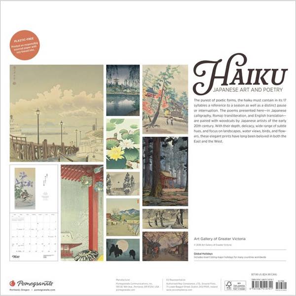 Haiku, Japanese Art And Poetry Calendar 2027, Wall Calendars, Month To View, History & Literature, Gift