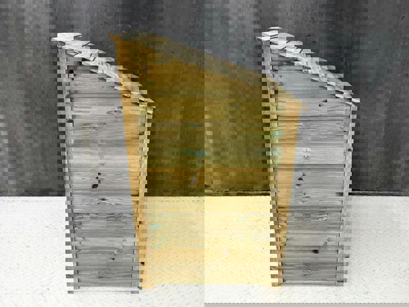 Arbor Garden Solutions Wooden Premium Tongue/Groove Log Store (W-79cm, H-126cm or H-180cm, D-88cm)