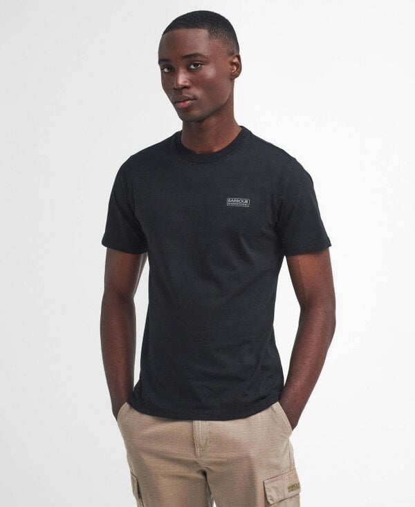 Barbour International Small Logo T-Shirt - Black/ Pewter
