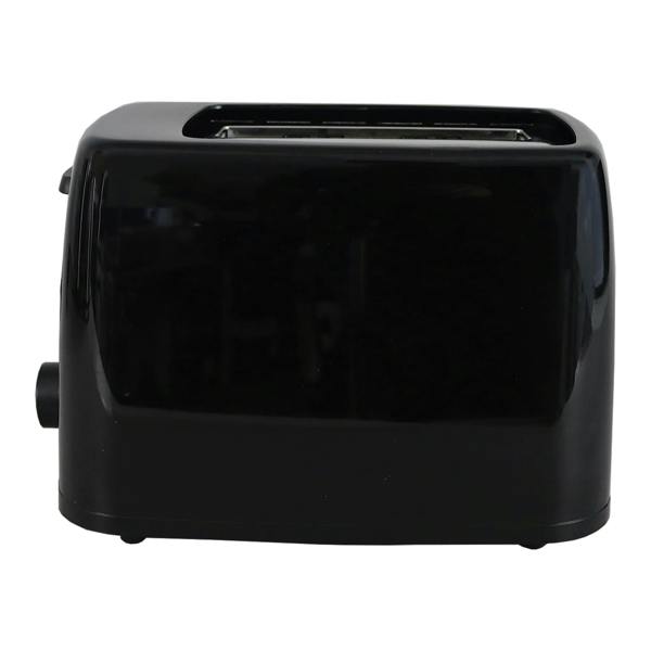 The Igenix 2 Slice Toaster (650W) in black features a shiny finish, side lever, control dial, 6 browning levels, crumb tray, and cord storage.