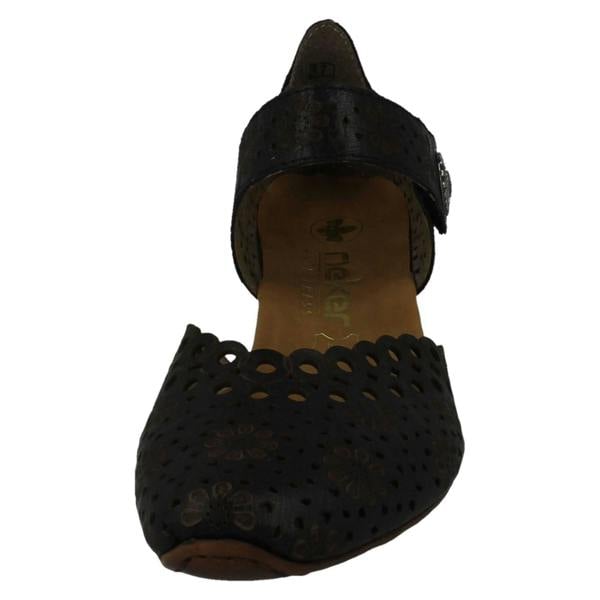 Rieker Ladies Rieker Punched Detailed Summer Shoes 43753