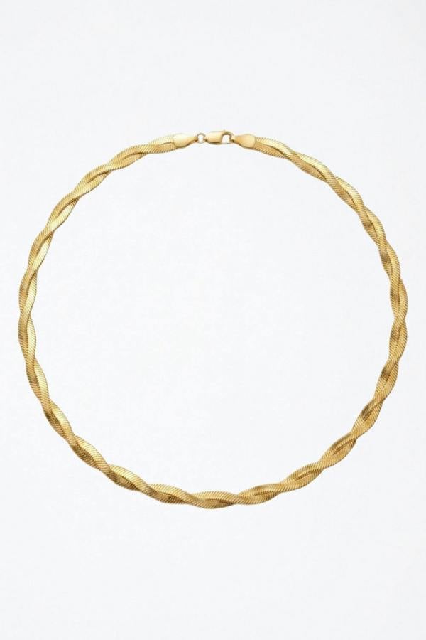 Gold Plated Twist Necklace