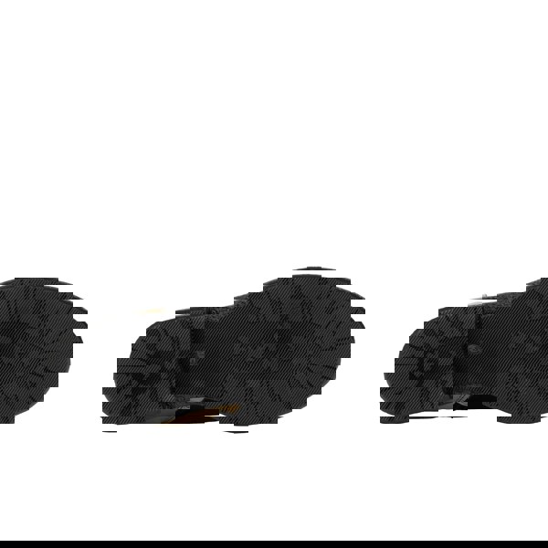 Embassy London Hatter - Black & Gold Stripes - Women's Leather Ankle Lace-up Boot with gold foil zebra stripes