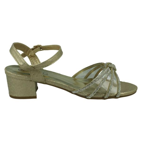 Spot On Girls Spot On Ankle Strap Diamante Sandals H1121