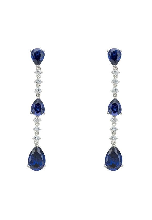 Latelita Elizabeth Drop Earrings Tanzanite Silver