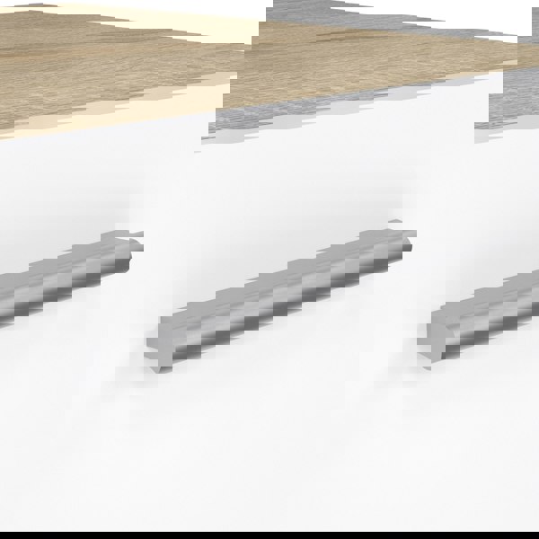 Furniture To Go Pepe Bedside 2 Drawers in Oak with White High Gloss