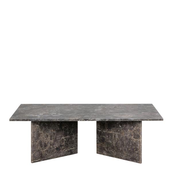 Wyld Haus Singapore Brown Marble Modern Rectangular Coffee Table