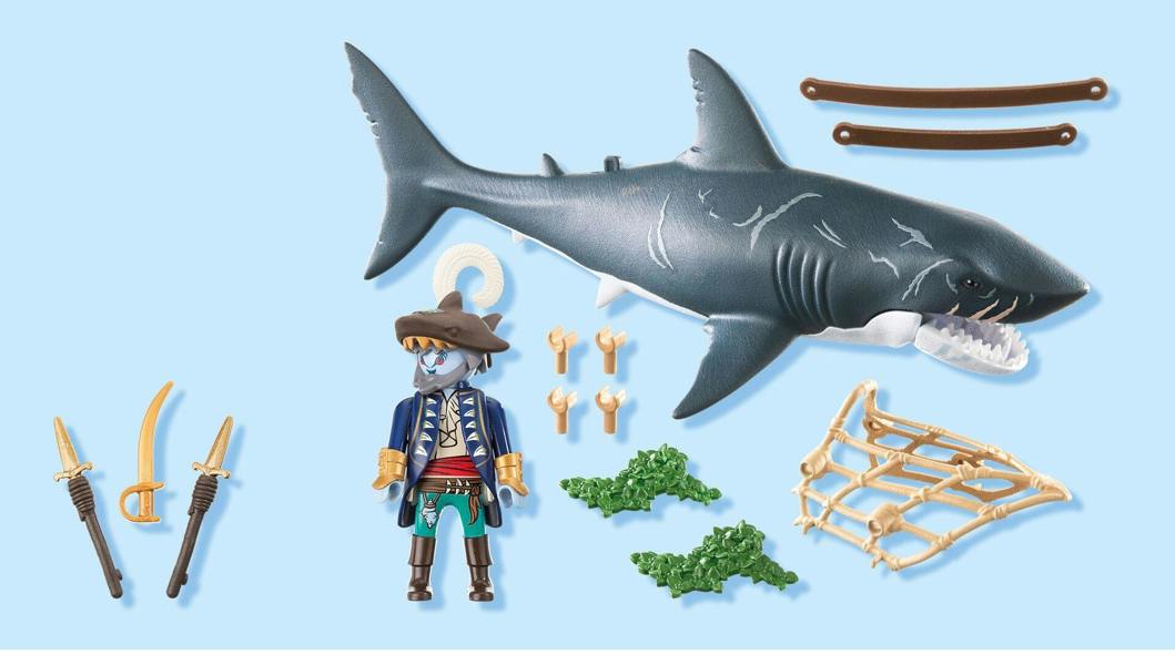 Playmobil Pirates Giant Shark with Biting Function - 71793 Playset