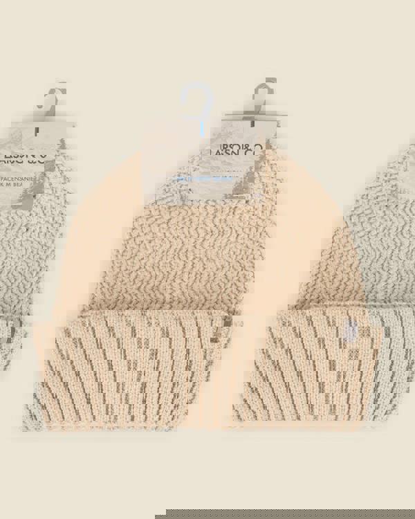 Larsson & Co Stone & Sage 2 Pack Knitted Beanie Hat