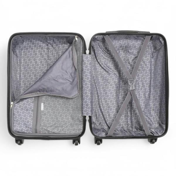 Snowball Hard Shell Cabin  55 x 27 x 22 cm ABS Suitcase Luggage Suitable for Easyjet, Ryanair