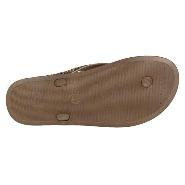 Spot On Ladies Spot On Glittery Toepost Flip Flops F00246