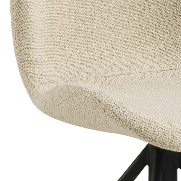 Wyld Haus Set of 2 Acorn Upholstered Cream Swivel Dining Chairs