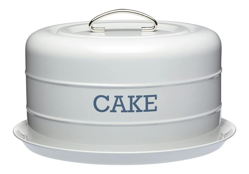 KitchenCraft Living Nostalgia French Grey Domed Cake Tin