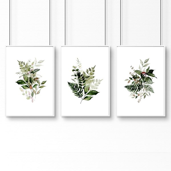 Wall decor in office | set of 3 framed wall art