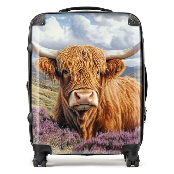 Warren Reed A Beautiful Highland Cow Suitcase