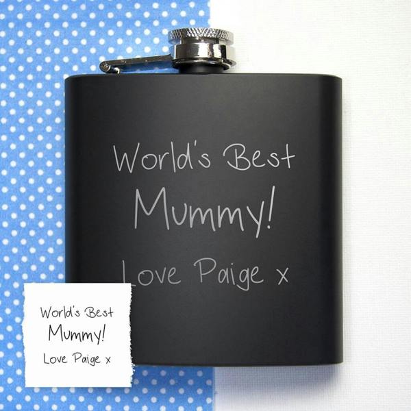 Personalised Handwriting Hip Flask - product in use