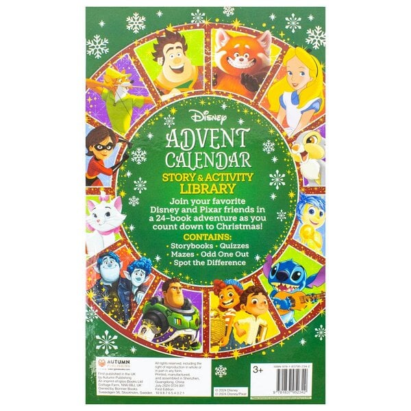 Disney Advent Calendar Story & Activity Library - 24 Exciting Story and Activity Books