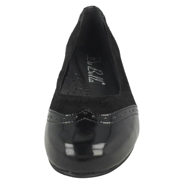 Da Bella Ladies Da Bella Slip On Block Heel Court Shoes - Jules