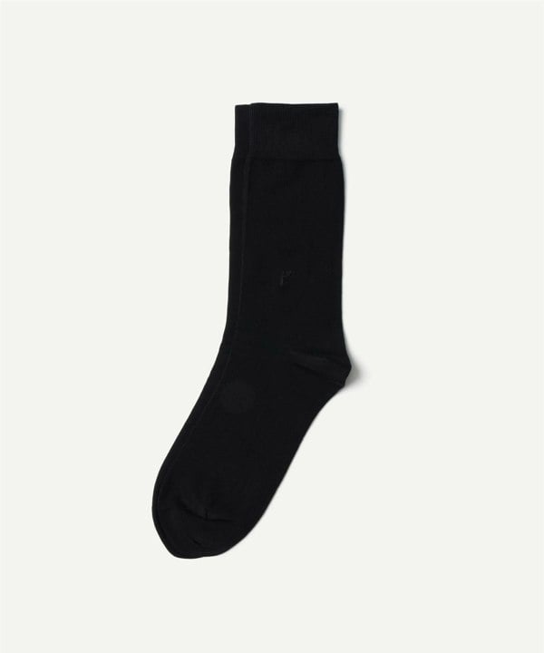 JAK Cotton Black Calf High Socks