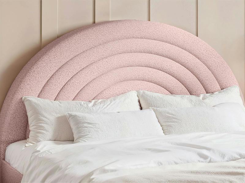 Flair Ava Pink Boucle Double Bed