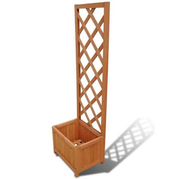 Berkfield Trellis Planter 40 x 30 x 135 cm