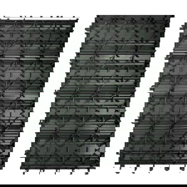 Monstershop 33 x WPC Decking Floor Tiles 30x30cm - Grey