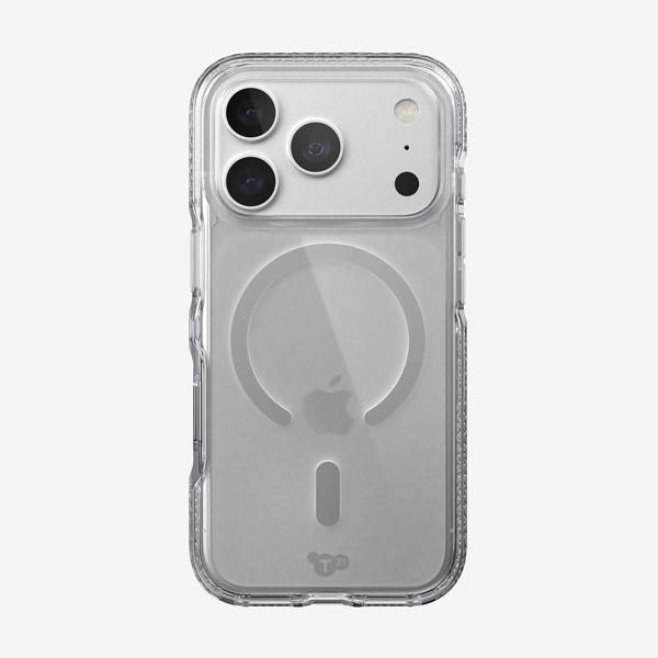 Tech21 Evo Crystal Case with MagSafe for iPhone 17/18 Pro 6.3" Clear Silver - T21-11642