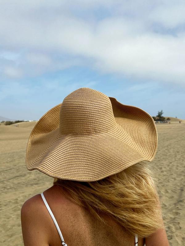 Oversized Straw Summer Hat - svnx