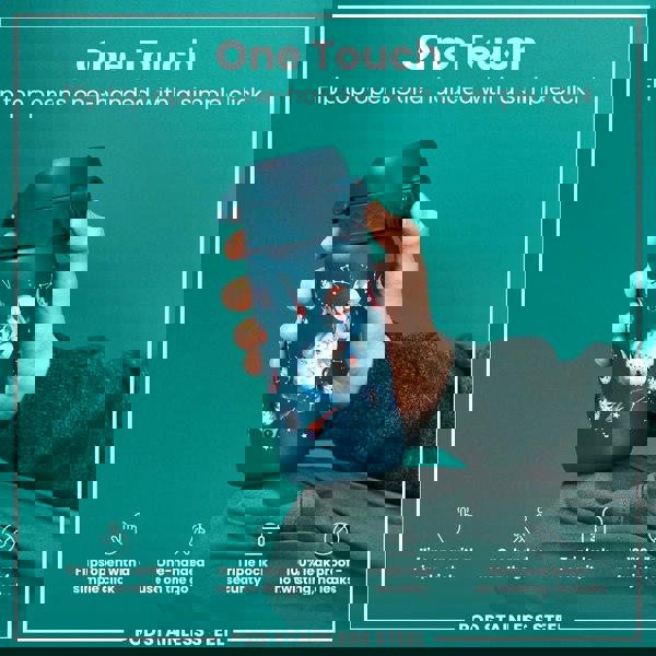 ION8 Leak Proof Thermal Steel Water Bottle, Insulated, Space, 320ml (11oz)