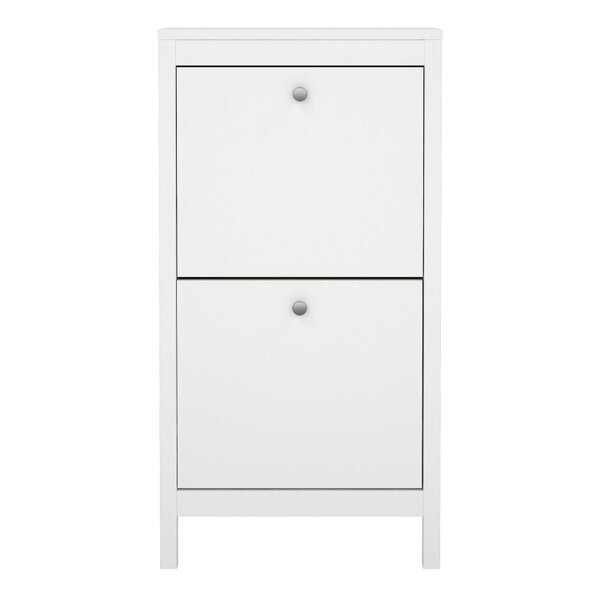 Wyld Haus Gossmere White Shoe Cabinet 2 Doors