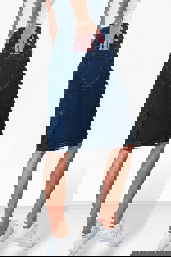 Paulo Due Women's Knee Length Denim Skirt