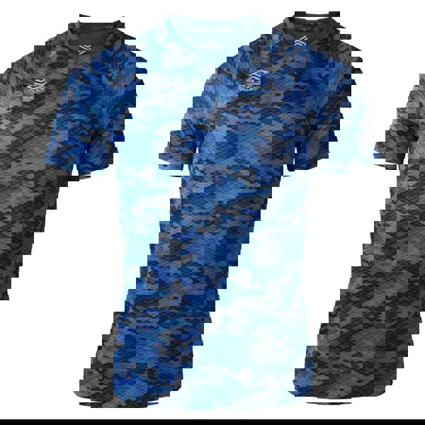 Umbro Mens Pro Training Graphic Camo Jersey - Classic Blue