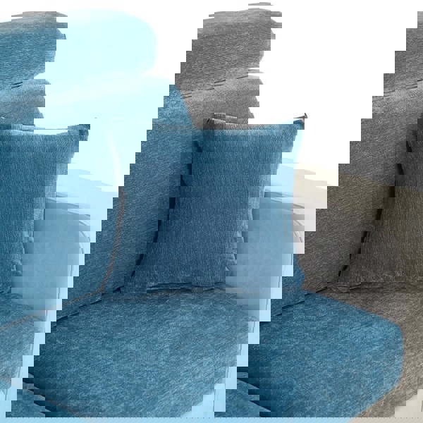 Anyhouz Anypillow Pillowcase 45X45Cm Dark Blue Polyester Chenille Thick Stretchable Cushion For Living Room