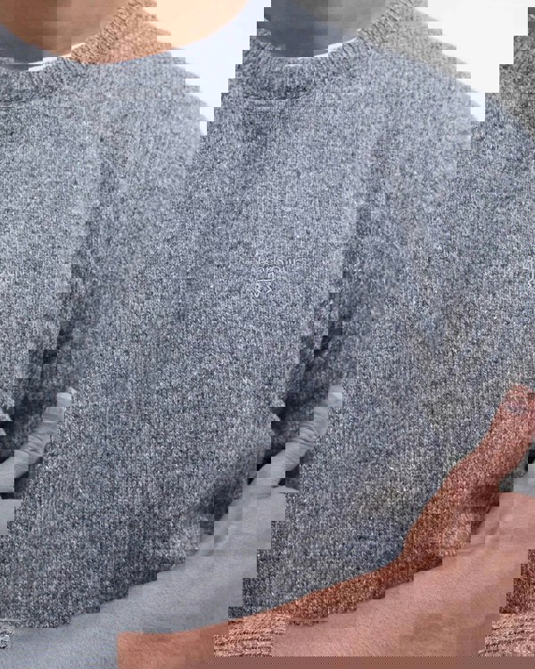 Barbour Tisbury Crew Neck Knitted Jumper - Classic Grey