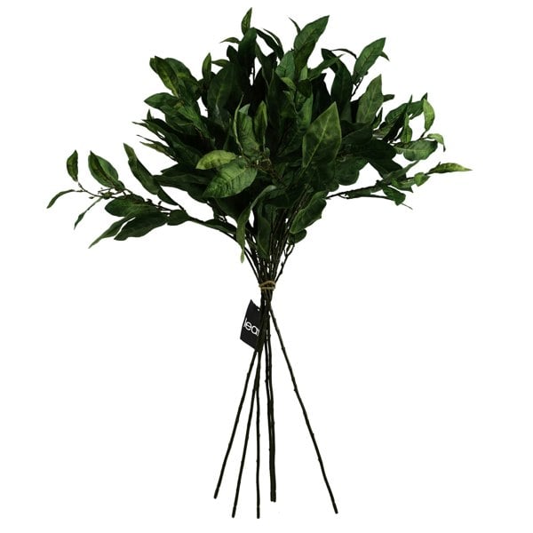 Leaf Pack of 6 x 90cm Artificial Ficus Foliage Stem