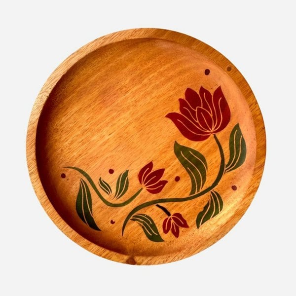 Batik Ying Kantan Batik Mahogany Serving Plate