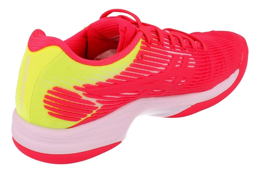 Asics Solution Speed Ff Indoor Womens Tennis Shoes 1042A094 Sneakers Trainers  702 - Laser Pink White 702 - Photo 2