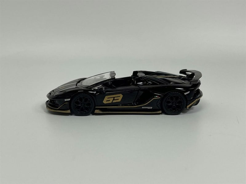 Mini GT Lamborghini Aventador SVJ 63 Roadster Nero Aldebaran RHD 1:64 Mini GT MGT00803R