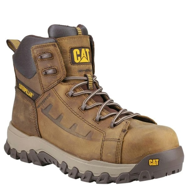 Caterpillar Men's Threshold Rebound Grain Leather Composite Toecap Safety Boots - Pyramid