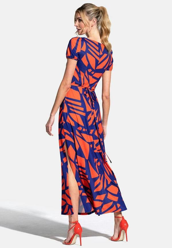 HotSquash Split Hem Scoop Neck Maxi Dress