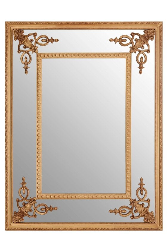 Interiors by Premier Marseille Gold Motifs Frame Wall Mirror