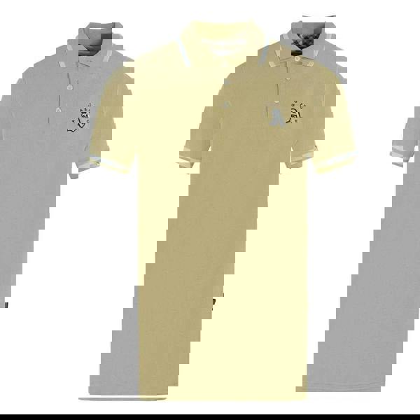 Aquascutum Unisex Adult Embossed Tipped Polo Shirt - Beige