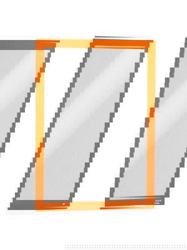 Durable DURAFRAME Self Adhesive Magnetic Signage Frame | 2 Pack | A4 Orange