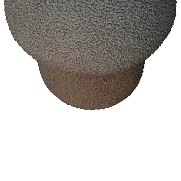 Wyld Haus Domme Grey Boucle Mushroom Shaped Footstool
