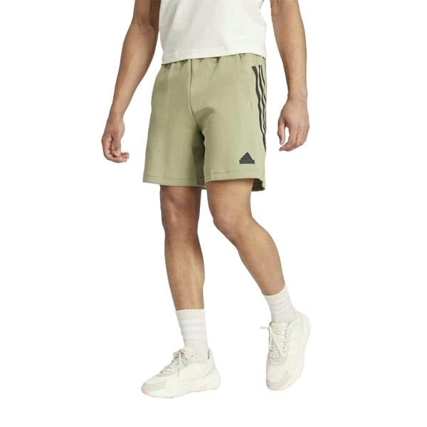 Adidas Mens Future Icons 3 Stripes Shorts - Green - 