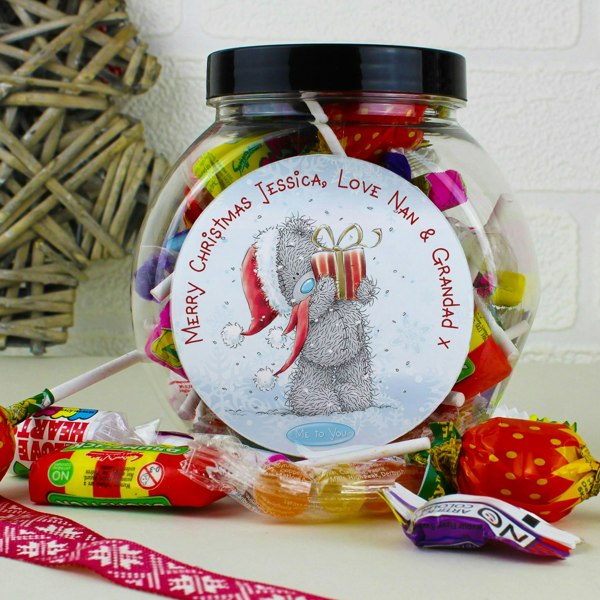 Personalised Memento Company Personalised Me To You Christmas Sweet Jar
